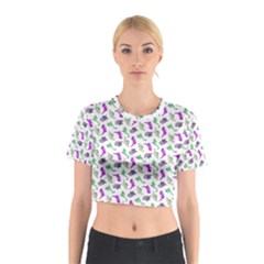 Dinosaurs pattern Cotton Crop Top