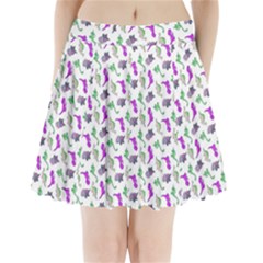 Dinosaurs pattern Pleated Mini Skirt