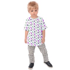 Dinosaurs pattern Kids  Raglan Tee