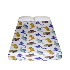 Dinosaurs Pattern Fitted Sheet (full/ Double Size) by ValentinaDesign