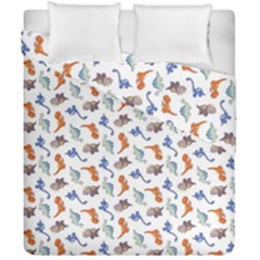 Dinosaurs Pattern Duvet Cover Double Side (california King Size) by ValentinaDesign