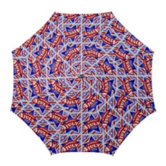 Happy 4th Of July Theme Pattern Golf Umbrellas by dflcprints