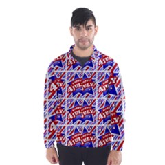 Happy 4th Of July Theme Pattern Wind Breaker (men) by dflcprintsclothing