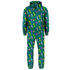 Dinosaurs Pattern Hooded Jumpsuit (men)  by ValentinaDesign