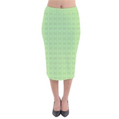 Pattern Velvet Midi Pencil Skirt by ValentinaDesign