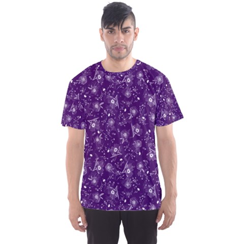 Floral Pattern Men s Sport Mesh Tee by ValentinaDesign