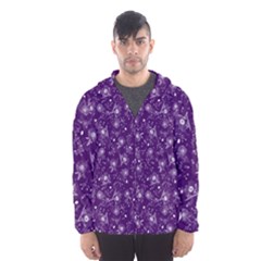 Floral Pattern Hooded Wind Breaker (men) by ValentinaDesign