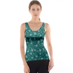 Floral Pattern Tank Top by ValentinaDesign