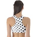 Polka Dot Black Circle Sports Bra View2