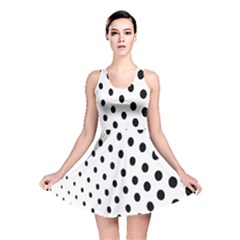 Polka Dot Black Circle Reversible Skater Dress by Mariart