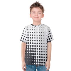 Comic Dots Polka Black White Kids  Cotton Tee