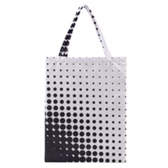 Comic Dots Polka Black White Classic Tote Bag by Mariart