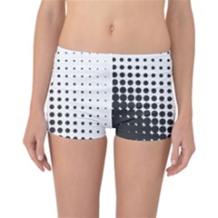 Comic Dots Polka Black White Reversible Bikini Bottoms