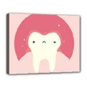 Sad Tooth Pink Canvas 14  x 11  View1