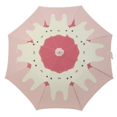 Sad Tooth Pink Straight Umbrellas by Mariart