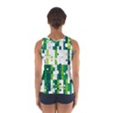 Generative Art Experiment Rectangular Circular Shapes Polka Green Vertical Women s Sport Tank Top  View2