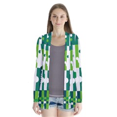 Generative Art Experiment Rectangular Circular Shapes Polka Green Vertical Cardigans by Mariart