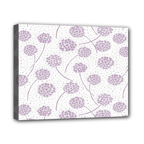 Purple Tulip Flower Floral Polkadot Polka Spot Canvas 10  X 8  by Mariart