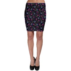 Floral Pattern Bodycon Skirt by ValentinaDesign