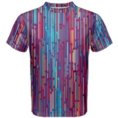 Vertical Behance Line Polka Dot Blue Green Purple Red Blue Black Men s Cotton Tee