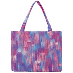 Vertical Behance Line Polka Dot Blue Green Purple Red Blue Small Mini Tote Bag by Mariart