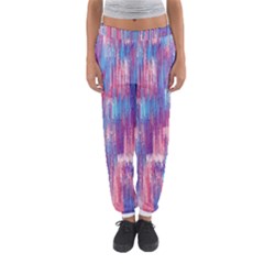 Vertical Behance Line Polka Dot Blue Green Purple Red Blue Small Women s Jogger Sweatpants by Mariart