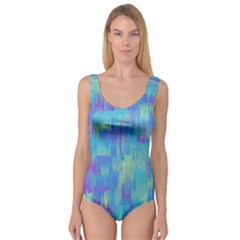 Vertical Behance Line Polka Dot Purple Green Blue Princess Tank Leotard 