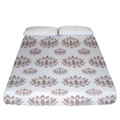 Dot Lotus Flower Flower Floral Fitted Sheet (california King Size) by Mariart