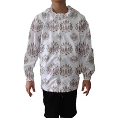 Dot Lotus Flower Flower Floral Hooded Wind Breaker (kids) by Mariart