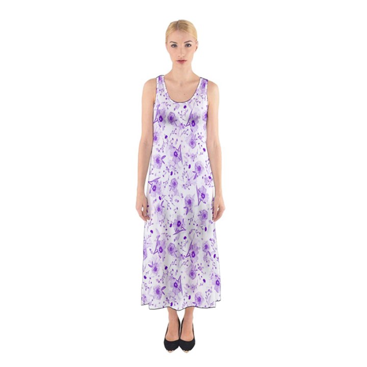 Floral pattern Sleeveless Maxi Dress