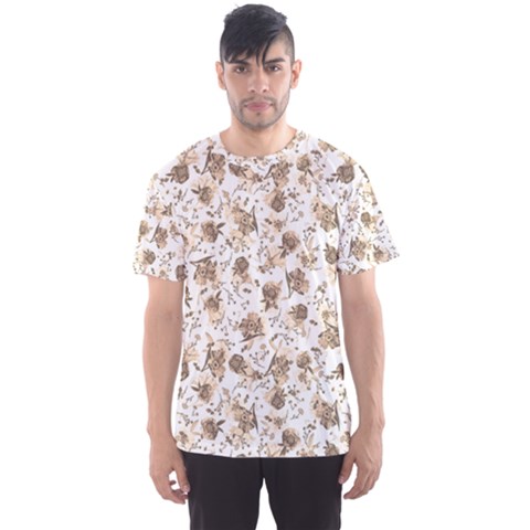 Floral Pattern Men s Sport Mesh Tee by ValentinaDesign