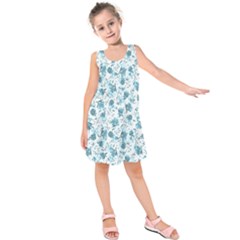 Floral Pattern Kids  Sleeveless Dress