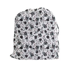 Floral Pattern Drawstring Pouches (xxl) by ValentinaDesign