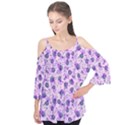 Floral pattern Flutter Tees View1