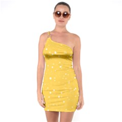 Dots Pattern One Soulder Bodycon Dress