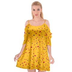 Dots Pattern Cutout Spaghetti Strap Chiffon Dress