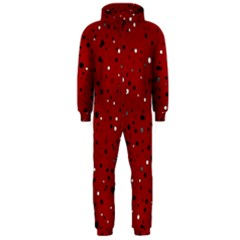 Dots Pattern Hooded Jumpsuit (men)  by ValentinaDesign