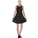 Dots pattern Reversible Velvet Sleeveless Dress View2