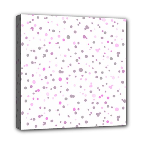 Dots Pattern Mini Canvas 8  X 8  by ValentinaDesign