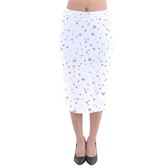 Dots Pattern Velvet Midi Pencil Skirt by ValentinaDesign