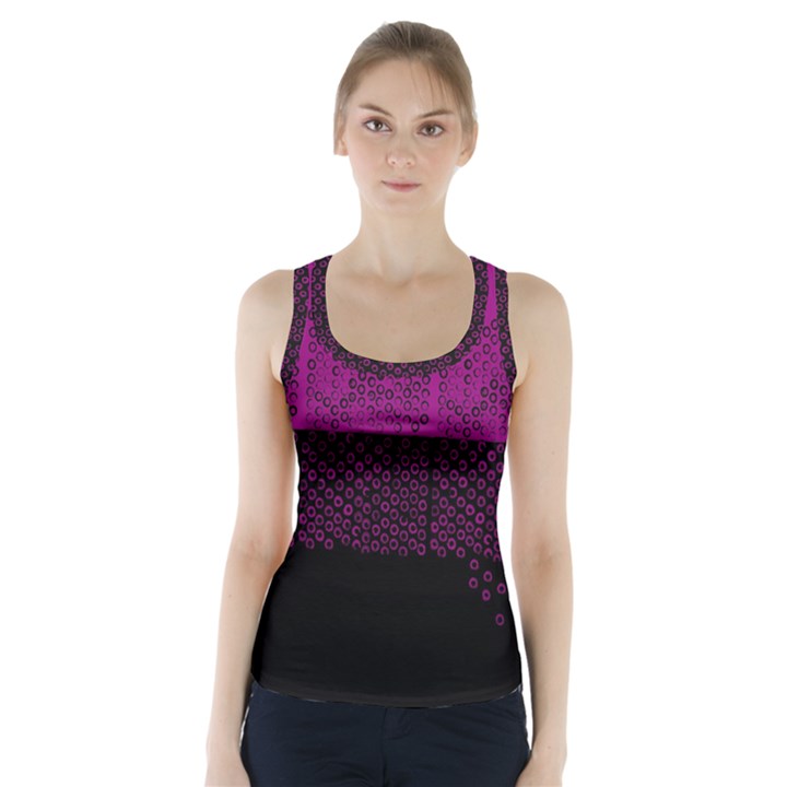 Abstract art  Racer Back Sports Top