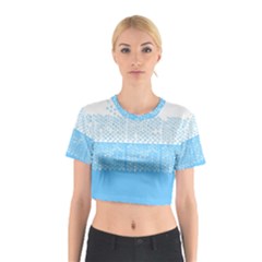 Abstract Art  Cotton Crop Top by ValentinaDesign