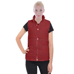 Abstract Art  Women s Button Up Puffer Vest