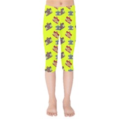 Camera Pattern       Kids  Capri Leggings