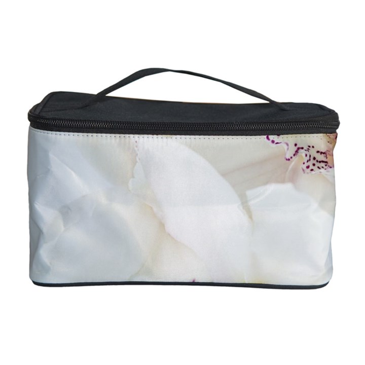 Orchids Flowers White Background Cosmetic Storage Case