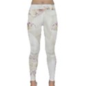 Orchids Flowers White Background Classic Yoga Leggings View1