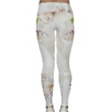 Orchids Flowers White Background Classic Yoga Leggings View2