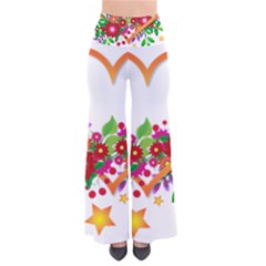 Heart Flowers Sign Pants by Nexatart