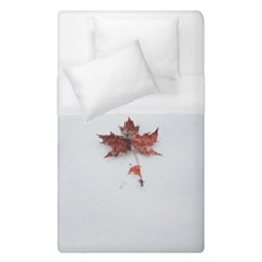 Winter Maple Minimalist Simple Duvet Cover (single Size) by Nexatart