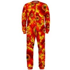 Gerbera Flowers Nature Plant Onepiece Jumpsuit (men)  by Nexatart